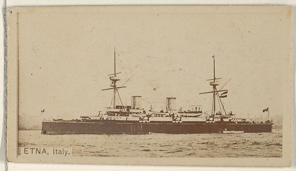 Allen & Ginter, Etna, Italy, from the Famous Ships series (N50) for Virginia Brights Cigarettes