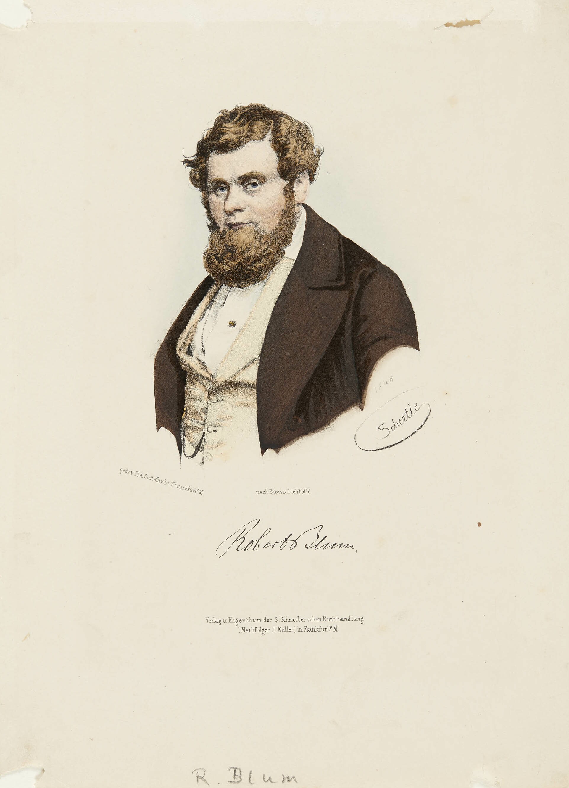 Valentin Schertle, Bildnis Robert Blum