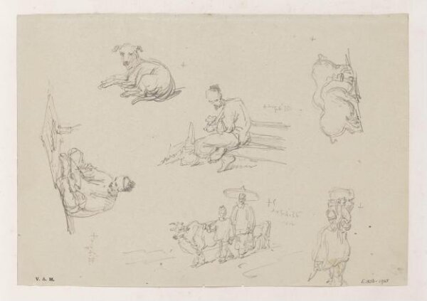 George Chinnery, Chinese figures and animals