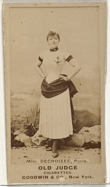 Goodwin & Company, Mlle. Decroizee, Paris, from the Actors and Actresses series (N171) for Old Judge Cigarettes