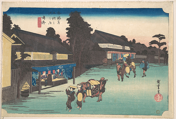 Utagawa Hiroshige, Narumi, Meibutsu Arimatsu Shibori