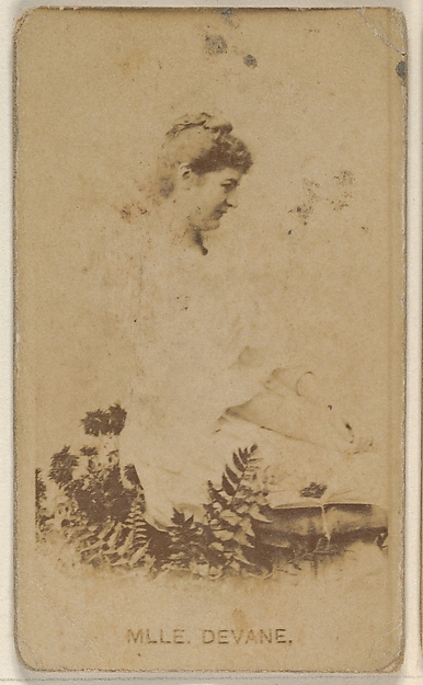 Allen & Ginter, Mlle. Devane, from the Actors and Actresses series (N45, Type 8) for Virginia Brights Cigarettes
