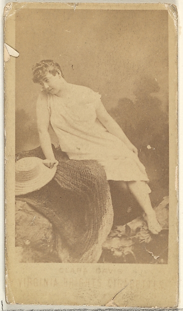 Allen & Ginter, Clara Davis, from the Actors and Actresses series (N45, Type 1) for Virginia Brights Cigarettes