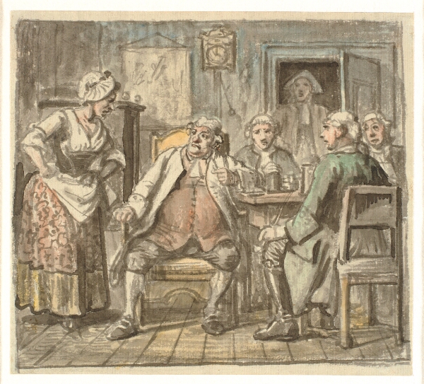 Wilhelm Marstrand, "Collegium politicum" (Den politiske kandestøber)