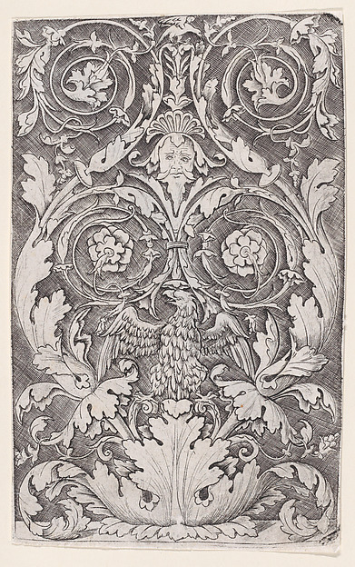 Agostino Veneziano (Agostino dei Musi), Ornamental Panel