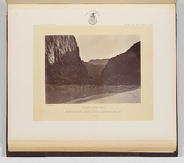 Timothy H. O'Sullivan, Black Cañon, Near Camp 8, Looking Below