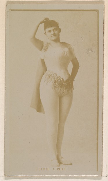 Kinney Brothers Tobacco Company, Lidie Linde, from the Actresses series (N245) issued by Kinney Brothers to promote Sweet Caporal Cigarettes