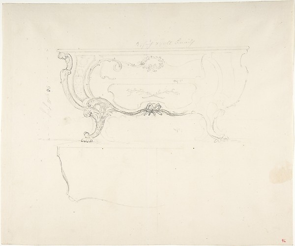 Anonymous, French, 18th century, Design for a Chest