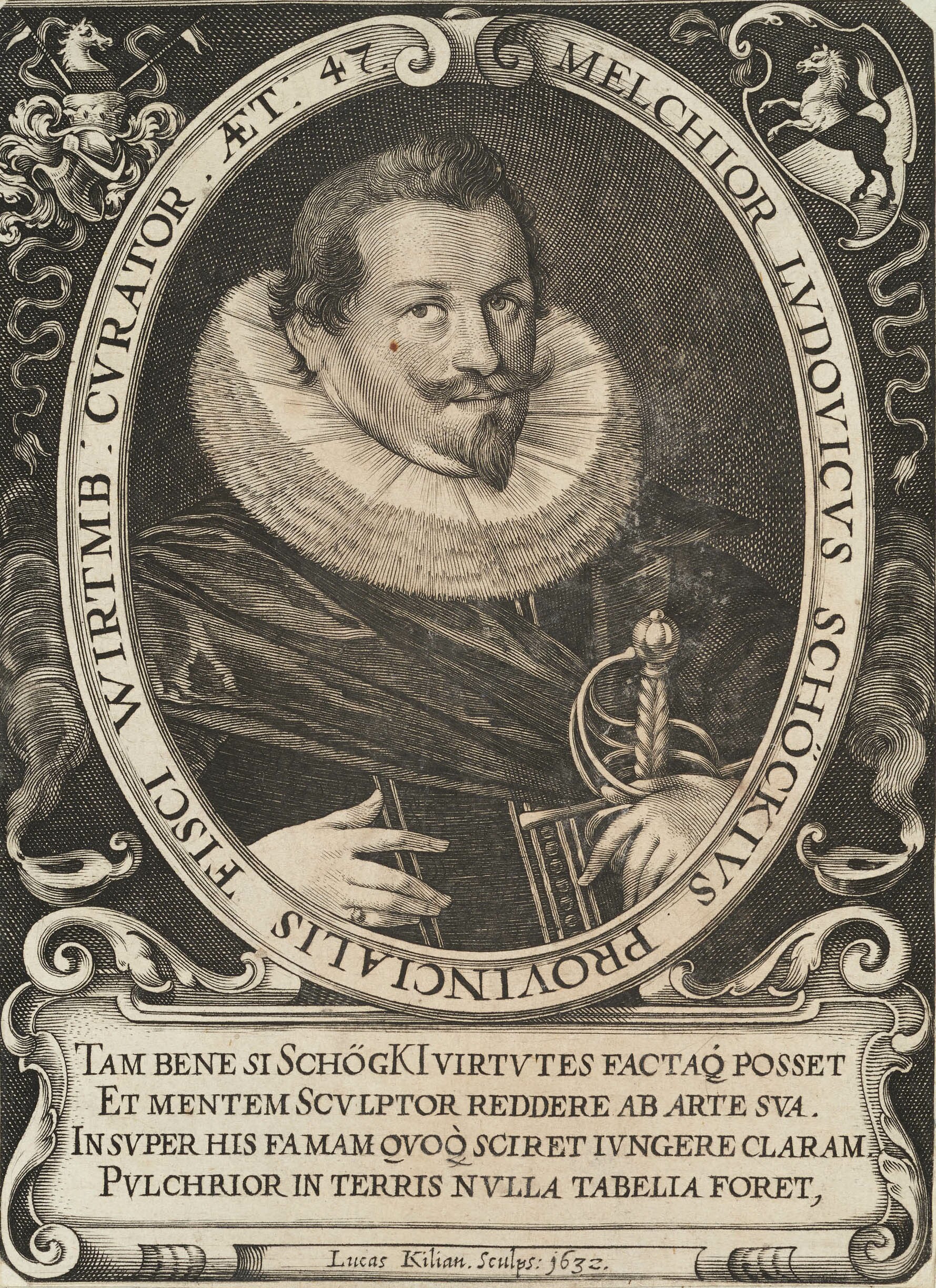 Lukas Kilian, Bildnis Melchior Ludwig Schöck