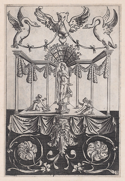 Agostino Veneziano (Agostino dei Musi), Ornamental Panel