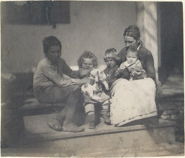 Thomas Eakins, [Frances Crowell with Unidentified Boy, Katie, James, and Frances Crowell]