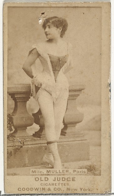 Goodwin & Company, Mlle. Muller, Paris, from the Actors and Actresses series (N171) for Old Judge Cigarettes