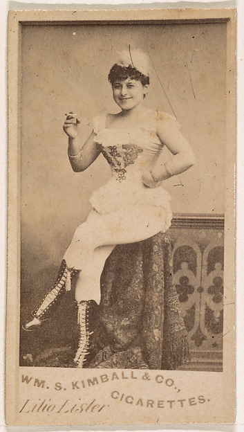 William S. Kimball & Company, Lilio Lister, from the Actresses series (N203) issued by Wm. S. Kimball & Co.