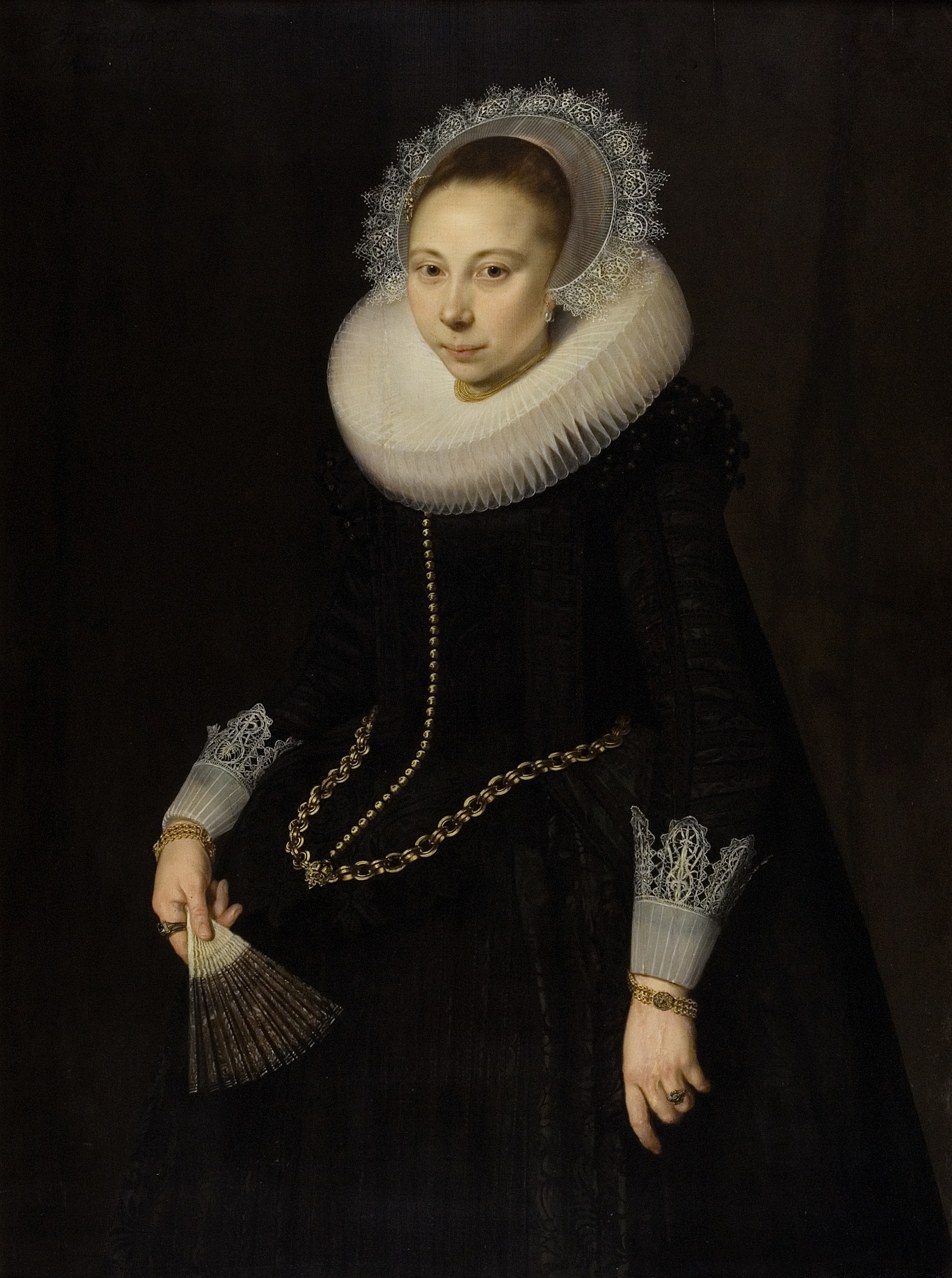 Cornelis van der Voort, Portrait of Maria Overrijn van Schoterbosch (1599/1600-1638)