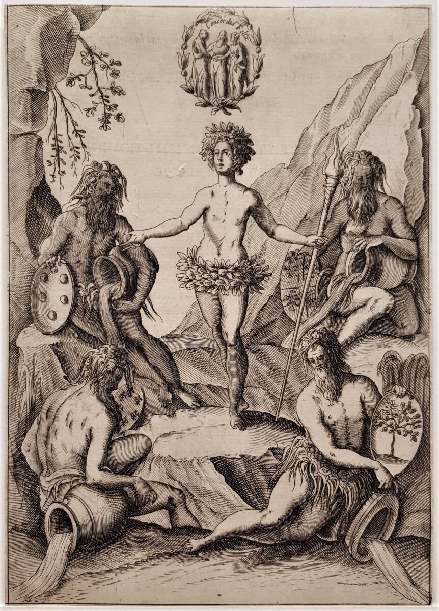 Anonym, Bildteil der Trauerdekoration bei den Exequien für Großherzog Cosimo II. von Toskana in der in Kirche SS. Giovanni e Paolo in Venedig am 25. Mai 1621