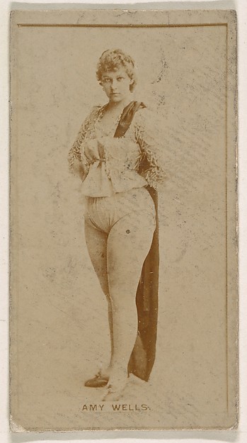 Kinney Brothers Tobacco Company, Amy Wells, from the Actresses series (N245) issued by Kinney Brothers to promote Sweet Caporal Cigarettes