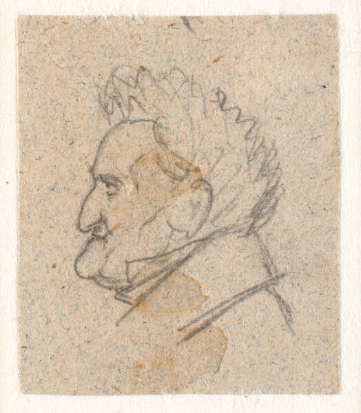 P.C. Skovgaard, Profilportræt af blomstermaleren C.D. Fritzsch.