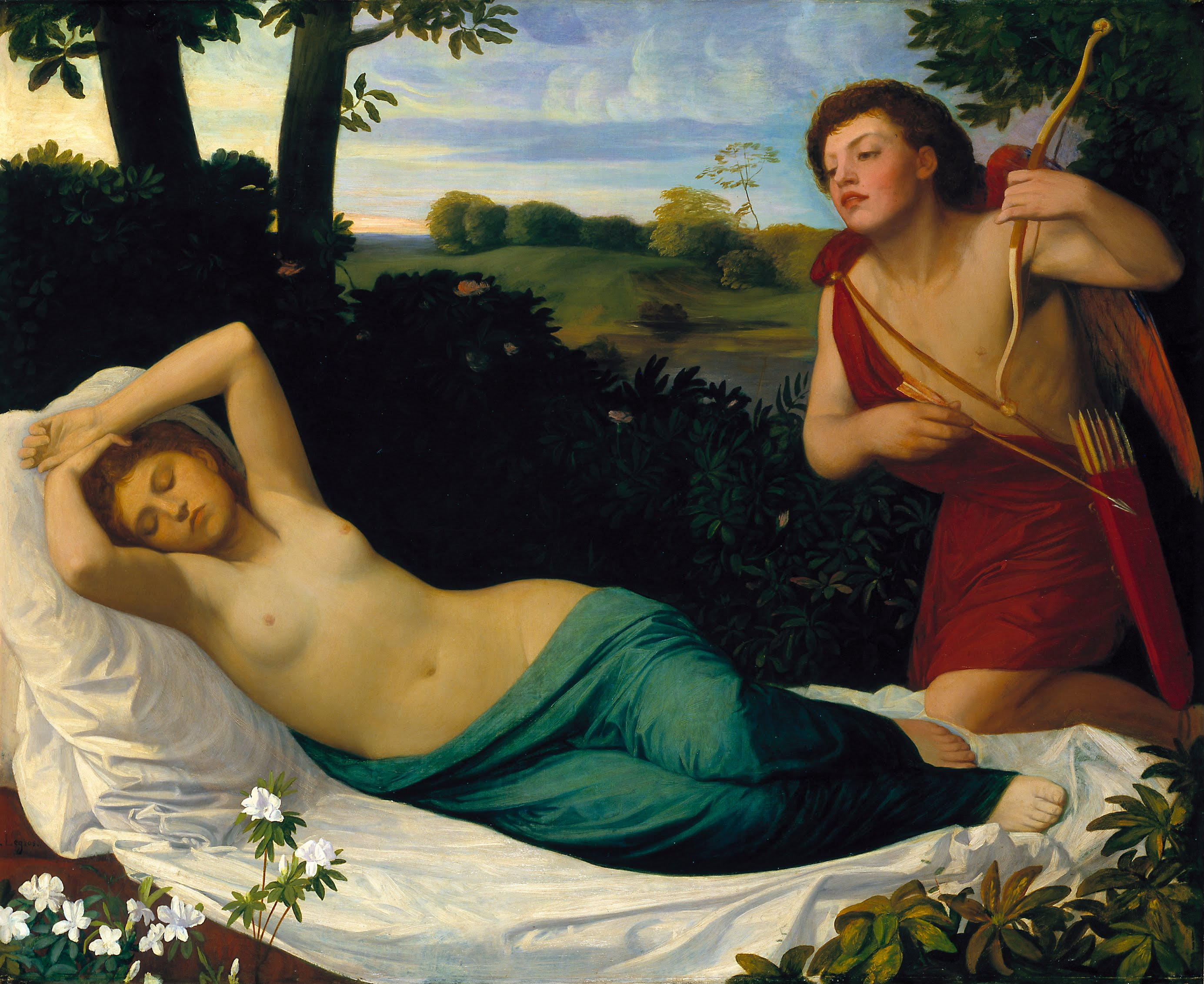 Alphonse Legros, Cupid and Psyche