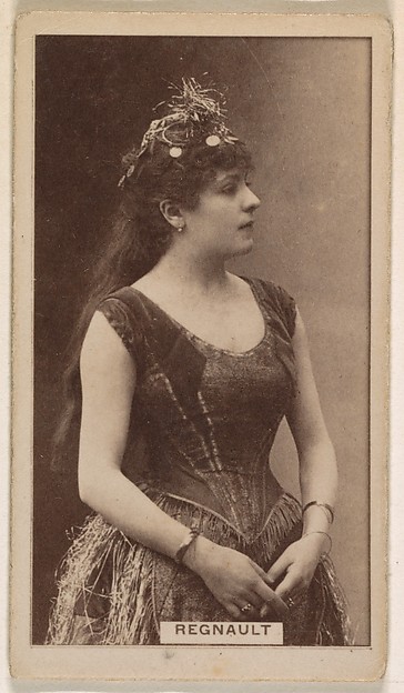 Kinney Brothers Tobacco Company, Miss Regnault, from the Actresses series (N245) issued by Kinney Brothers to promote Sweet Caporal Cigarettes