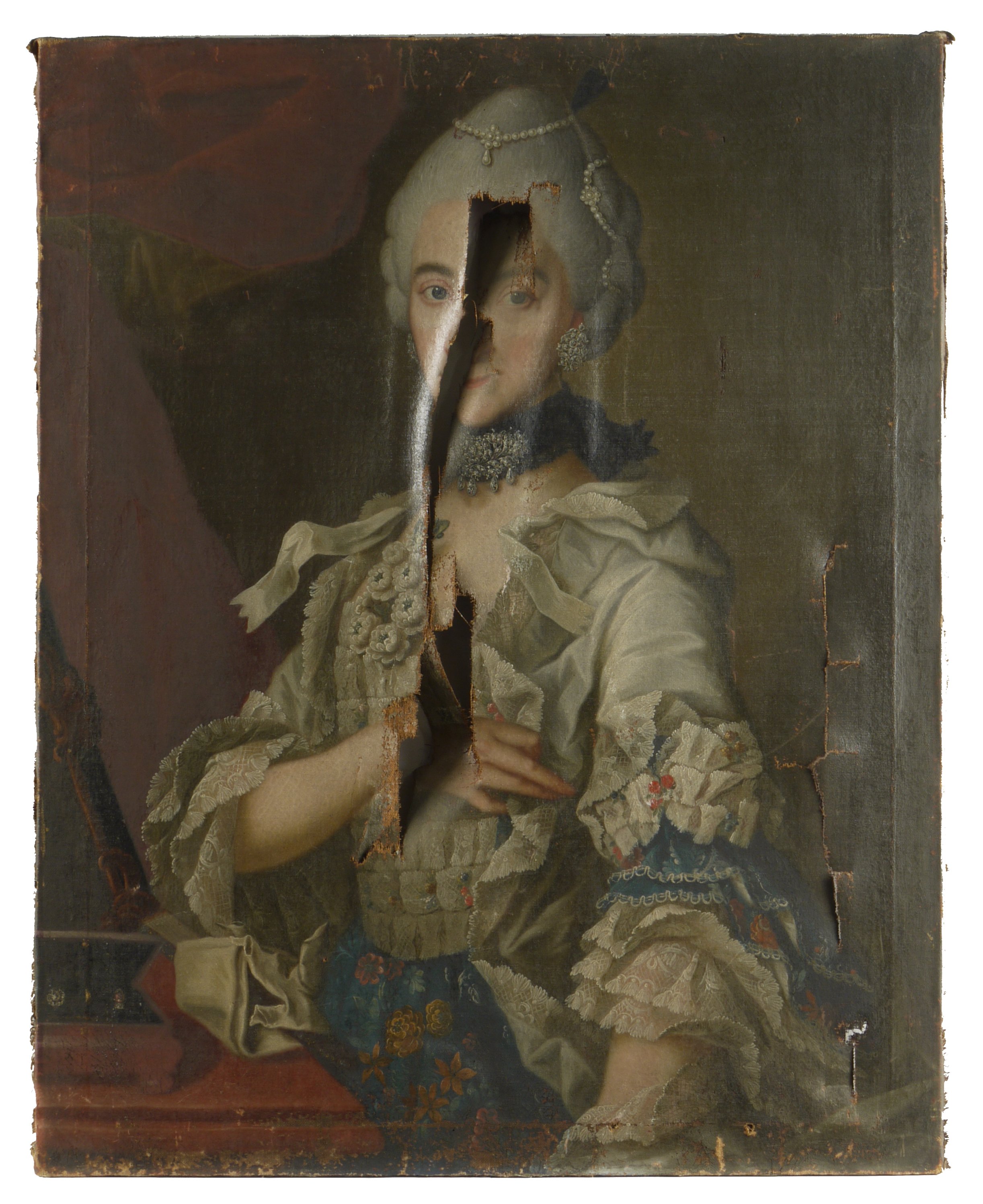 Manzinger (Maler), Porträtgemälde: Frau A. Koch, Speyer