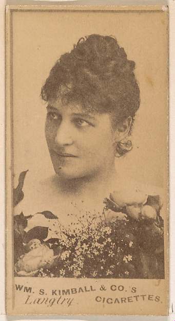 William S. Kimball & Company, Miss Langtry, from the Actresses series (N203) issued by Wm. S. Kimball & Co.