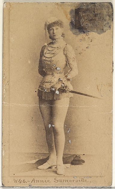 Allen & Ginter, Card 846, Annie Summerville, from the Actors and Actresses series (N45, Type 1) for Virginia Brights Cigarettes