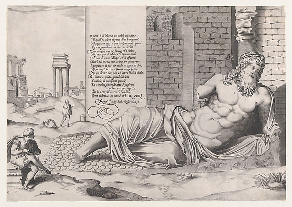 Anonymous, Marforius, from "Speculum Romanae Magnificentiae"