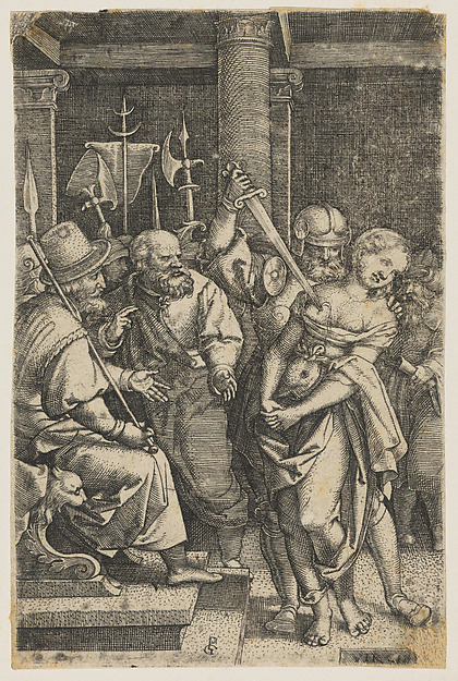 Georg Pencz, Virginia Killed by Her Father, Lucius Virginius