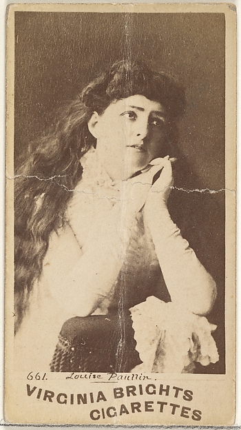 Allen & Ginter, Card 661, Louise Paullin, from the Actors and Actresses series (N45, Type 1) for Virginia Brights Cigarettes