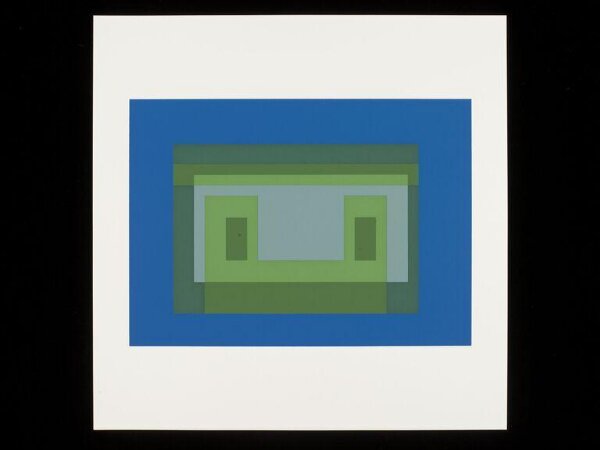 josef albers, Variant V from the suite of ten plates  'Ten Variants'
