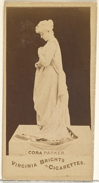 Allen & Ginter, Cora Parker, from the Actors and Actresses series (N45, Type 1) for Virginia Brights Cigarettes