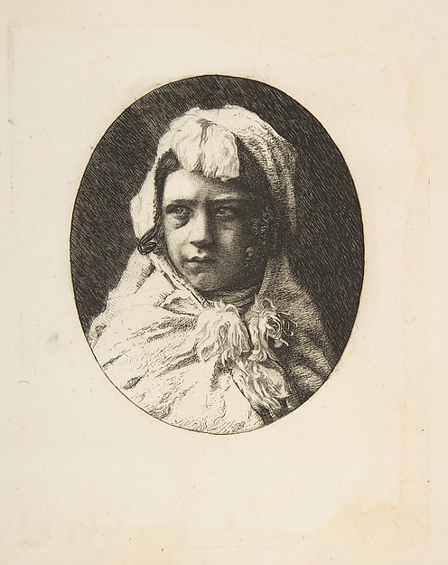 Félix Bracquemond, Portrait of Henri Houssaye, as a child