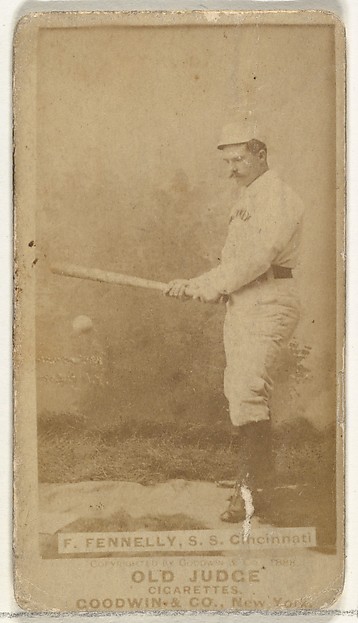 Goodwin & Company, Francis John "Frank" Fennelly, Shortstop, Cincinnati, from the Old Judge series (N172) for Old Judge Cigarettes