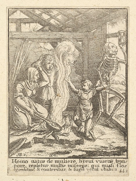 Wenceslaus Hollar, The Child, from "Dance of Death"