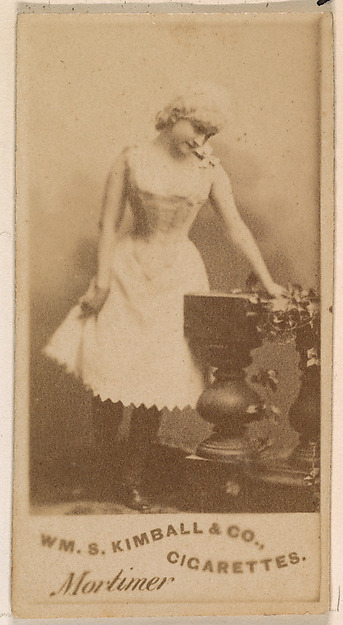 William S. Kimball & Company, Miss Mortimer, from the Actresses series (N203) issued by Wm. S. Kimball & Co.
