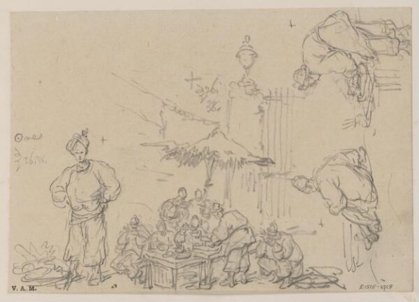 George Chinnery, Sketches of Chinese vendors and diners