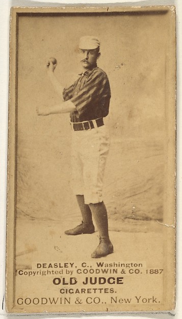 Goodwin & Company, Patrick "Pat" E. Dealy, Catcher, Washington Nationals, from the Old Judge series (N172) for Old Judge Cigarettes