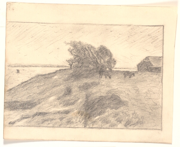 Niels Bjerre, Udsigt ved Vejbjerggaard med Venø