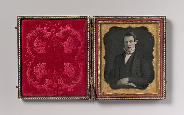 Unknown, [Young Man with Up-turned Collar and Bow Tie]