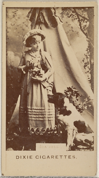 Allen & Ginter, Ida Bell, from the Actors and Actresses series (N45, Type 7) for Dixie Cigarettes