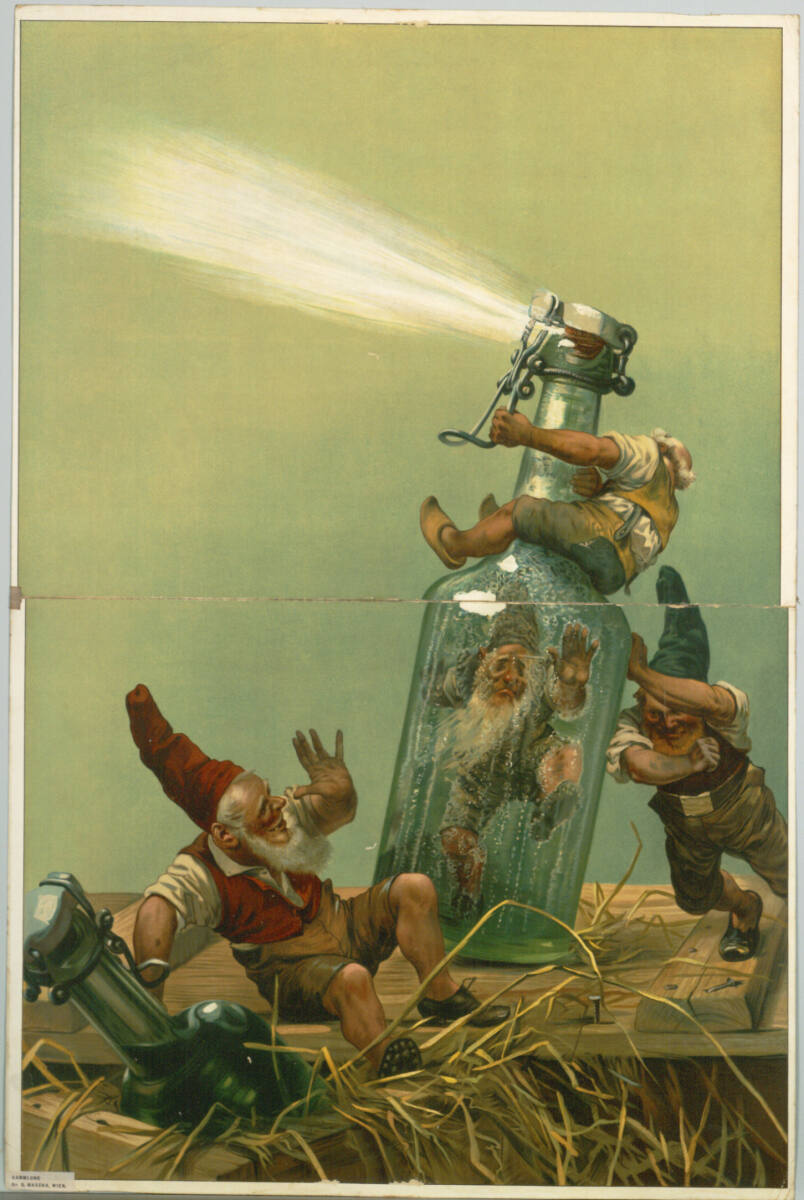 Anonym, Kobold in einer Flasche
