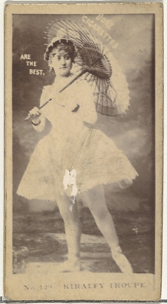 W. Duke, Sons & Co., Card Number 129, Kiralfy Troupe, from the Actors and Actresses series (N145-6) issued by Duke Sons & Co. to promote Duke Cigarettes