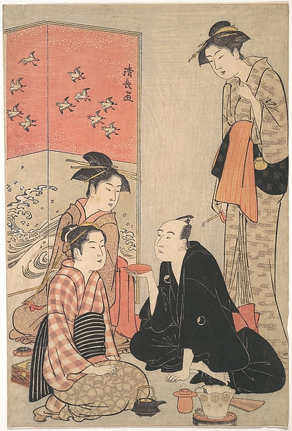 Torii Kiyonaga, The Kabuki Actor Sawamura Sōjūrō III and Courtesans