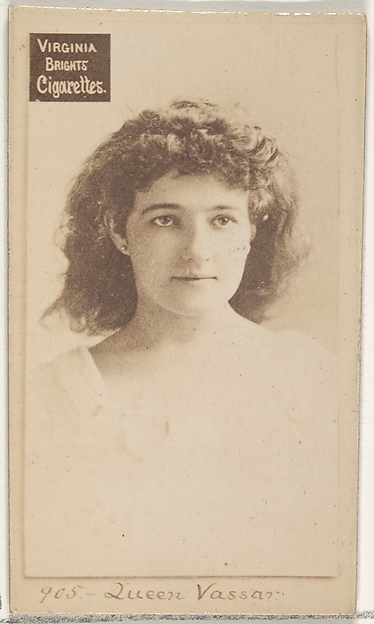 Allen & Ginter, Card 905, Queen Vassar, from the Actors and Actresses series (N45, Type 2) for Virginia Brights Cigarettes