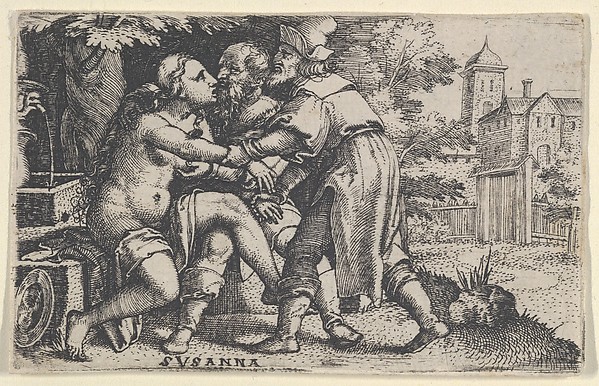 Georg Pencz, Susanna and the Elders, from "Scenes from the Old Testament"