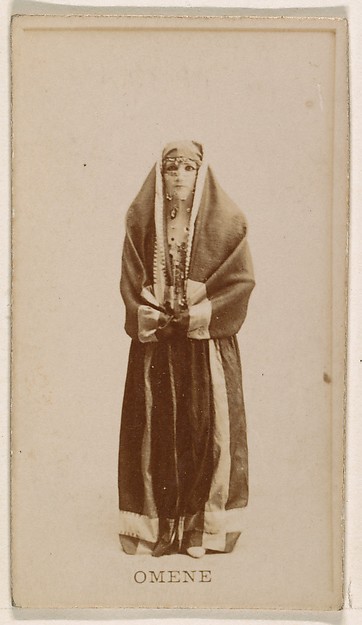 Kinney Brothers Tobacco Company, Omene, from the Actresses series (N245) issued by Kinney Brothers to promote Sweet Caporal Cigarettes