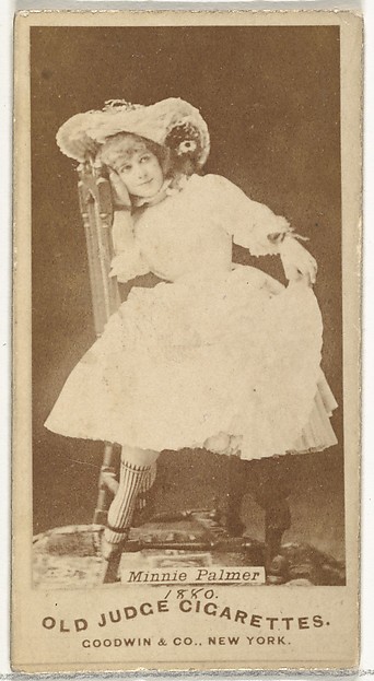 Goodwin & Company, Minnie Palmer, from the Actors and Actresses series (N171) for Old Judge Cigarettes