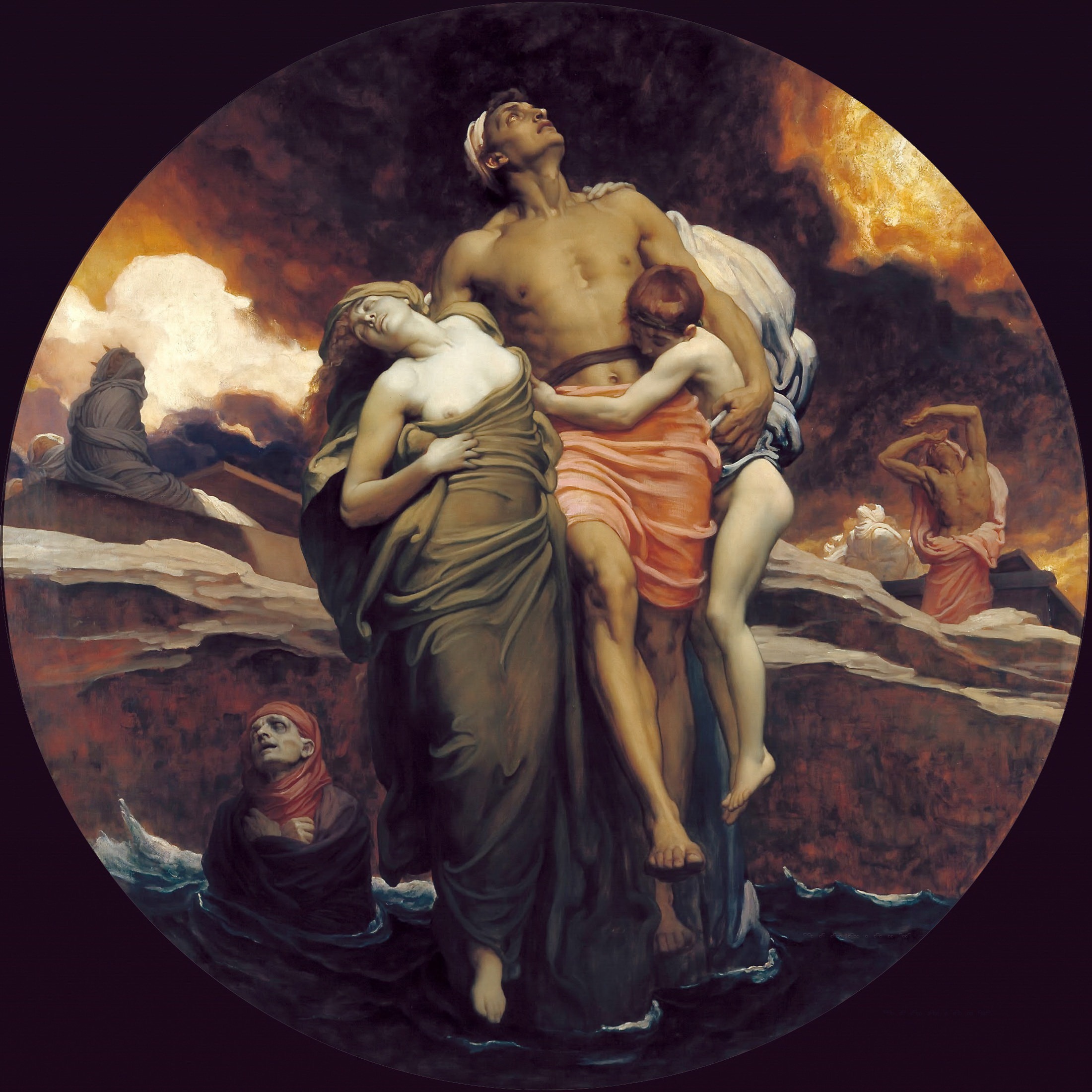 Frederic Leighton, And the Sea Gave Up the Dead Which Were in It