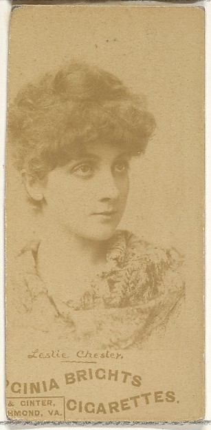 Allen & Ginter, Leslie Chester, from the Actors and Actresses series (N45, Type 1) for Virginia Brights Cigarettes