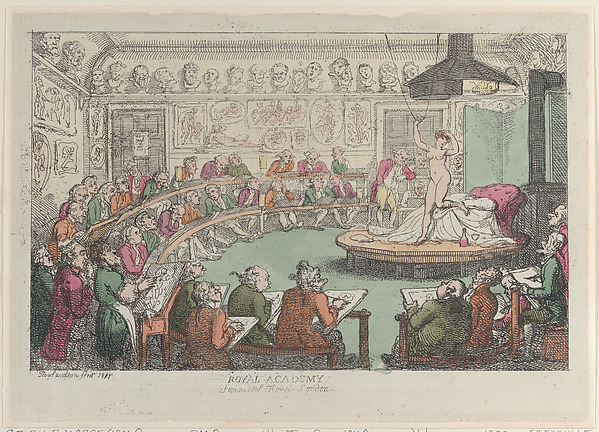 Thomas Rowlandson, Royal Academy, Somerset House, London